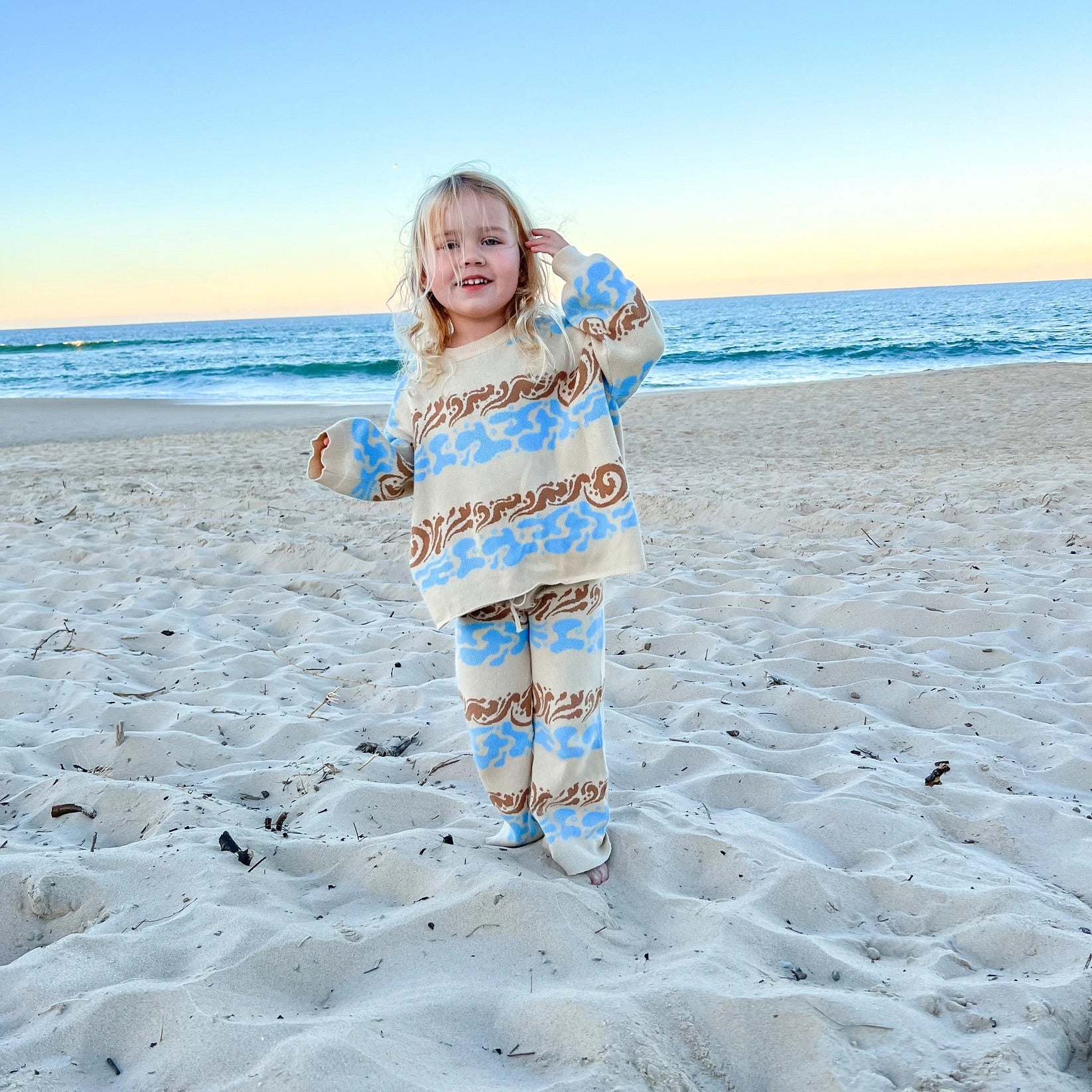 Barefoot and Salty - Tidal Knit Set - Sunny Bliss