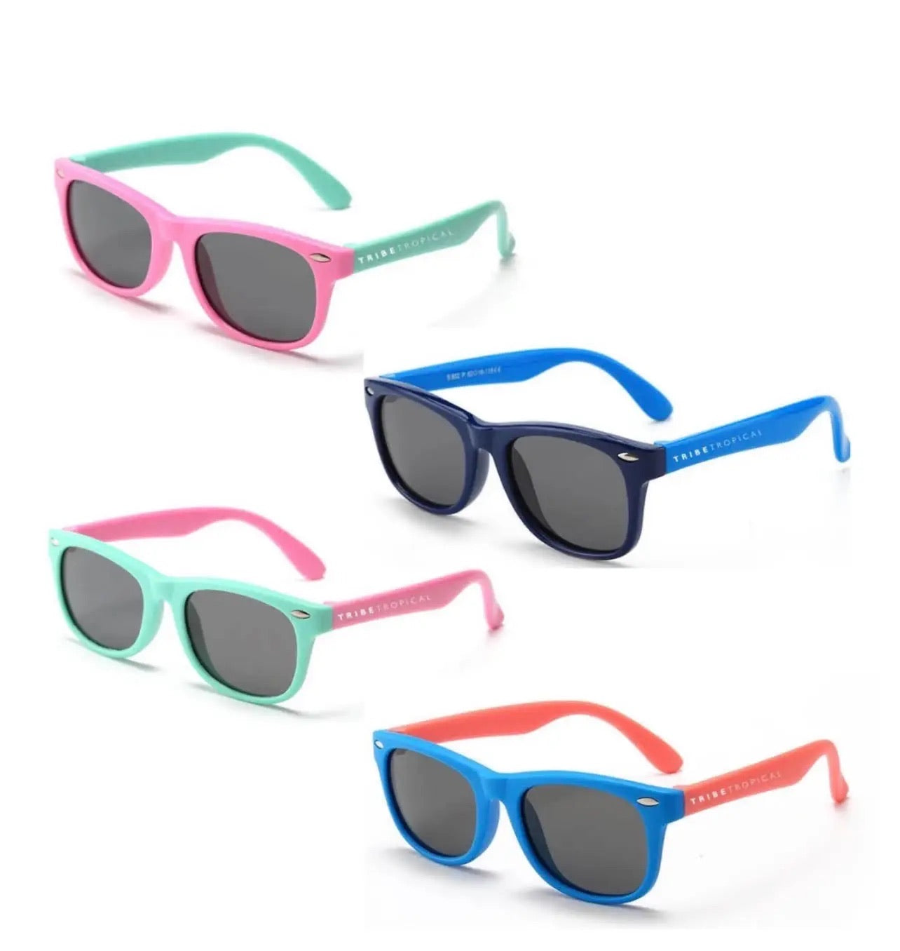 Kids Wayfarer Flexible Polarised Sunglasses - Sunny Bliss