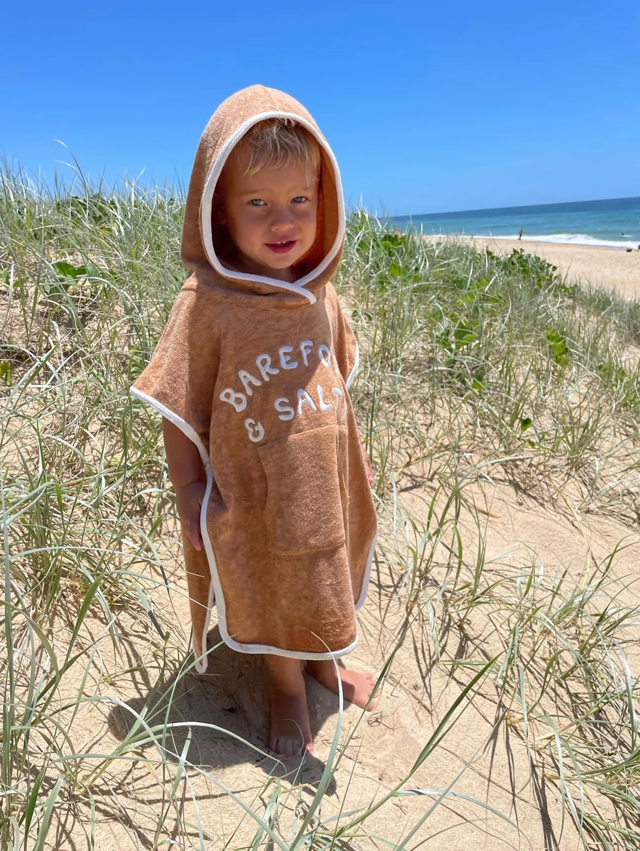 Barefoot and Salty - Terry Hooded Towel - Sunny Bliss