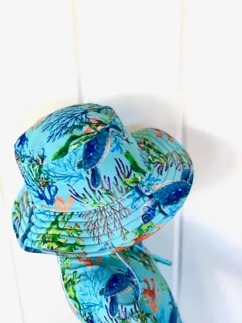 Tribe Tropical - Wide Brim Swim Hat - Lady Elliot - Sunny Bliss - Australia