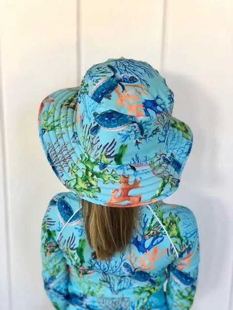 Tribe Tropical - Wide Brim Swim Hat - Lady Elliot - Sunny Bliss - Australia