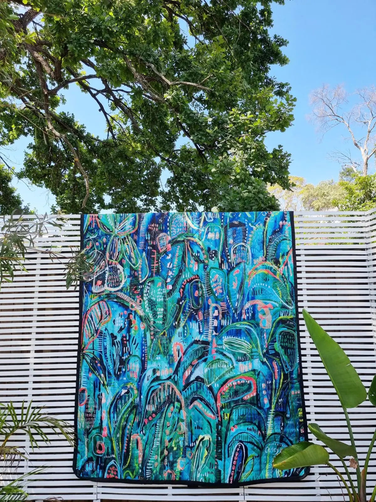 Sol Seekers -'Tropicana Crush' Picnic Mat by Carley Bourne - LIMITED EDITION - Sunny Bliss - Australia