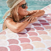 Breathing Travel - Pink Mermaid - Sand Free Beach Towel - Sunny Bliss - Australia