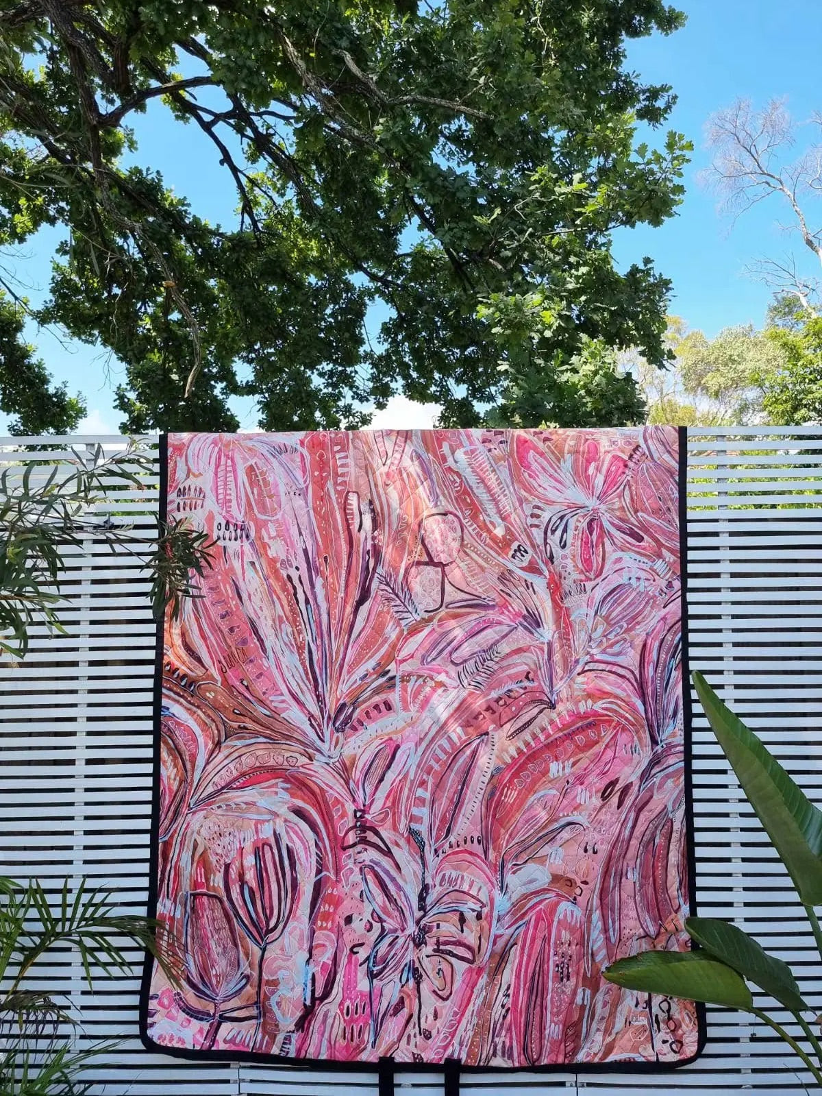 Sol Seekers - 'Pink Spice' Picnic Mat by Carley Bourne - LIMITED EDITION - Sunny Bliss - Australia