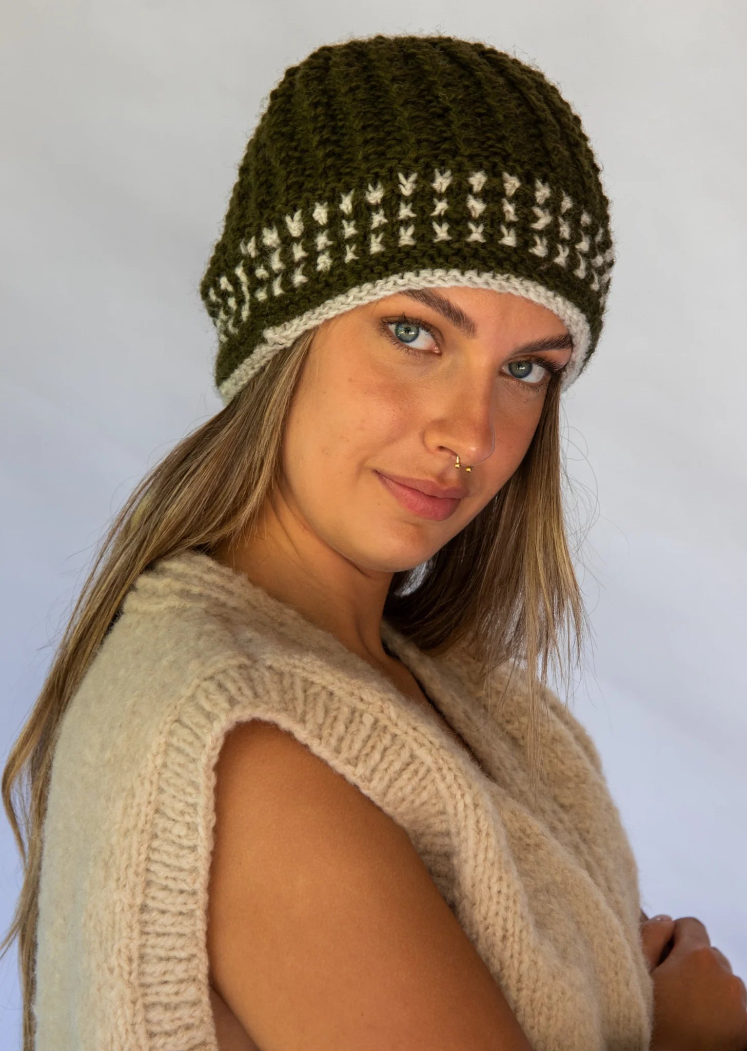 Hobo and Hatch - Portillo Wool Beanie - Olive - Sunny Bliss - Australia