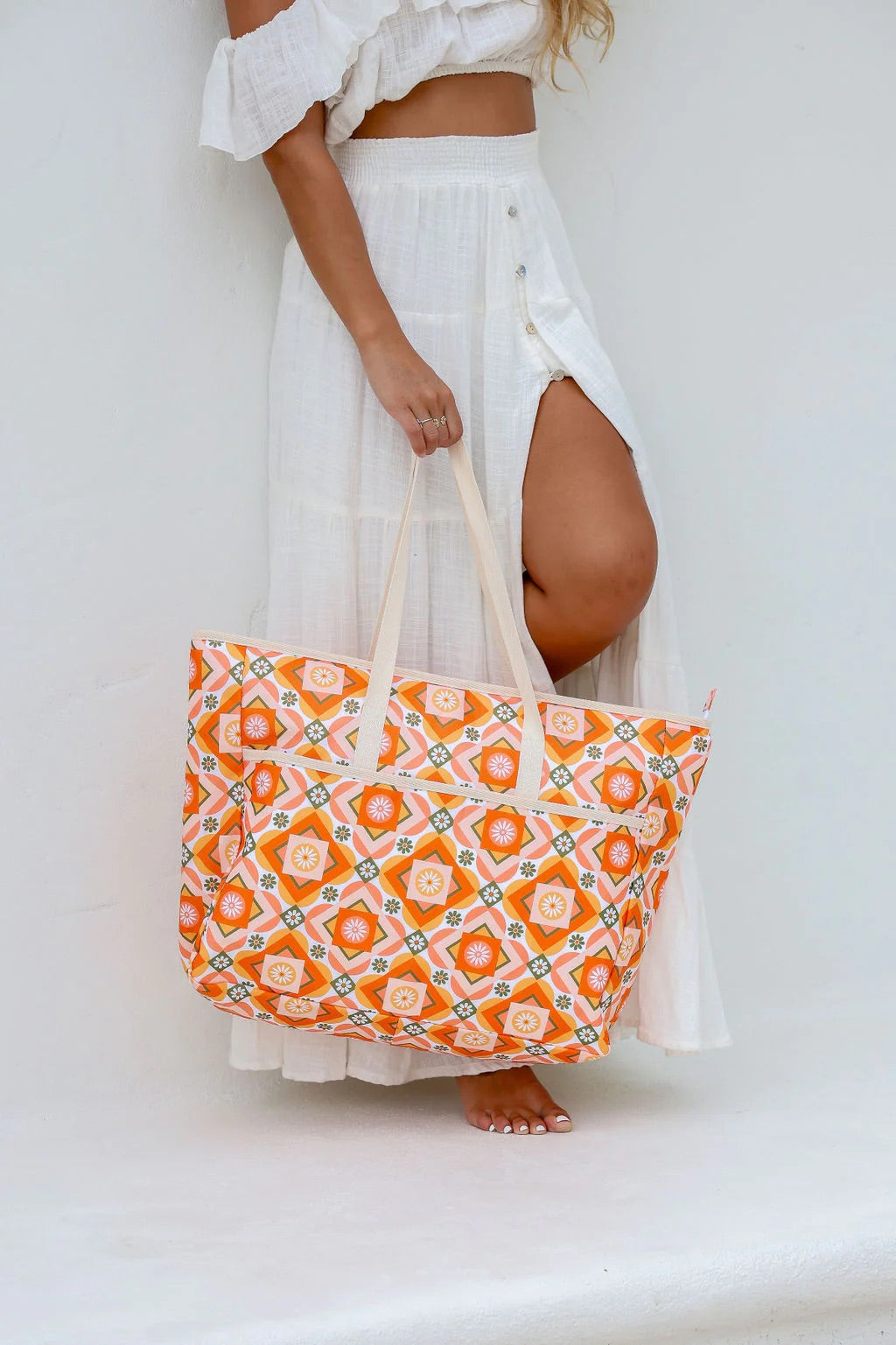 Sunni Scenes - Retro Beach Beach Bag - Sunny Bliss - Australia