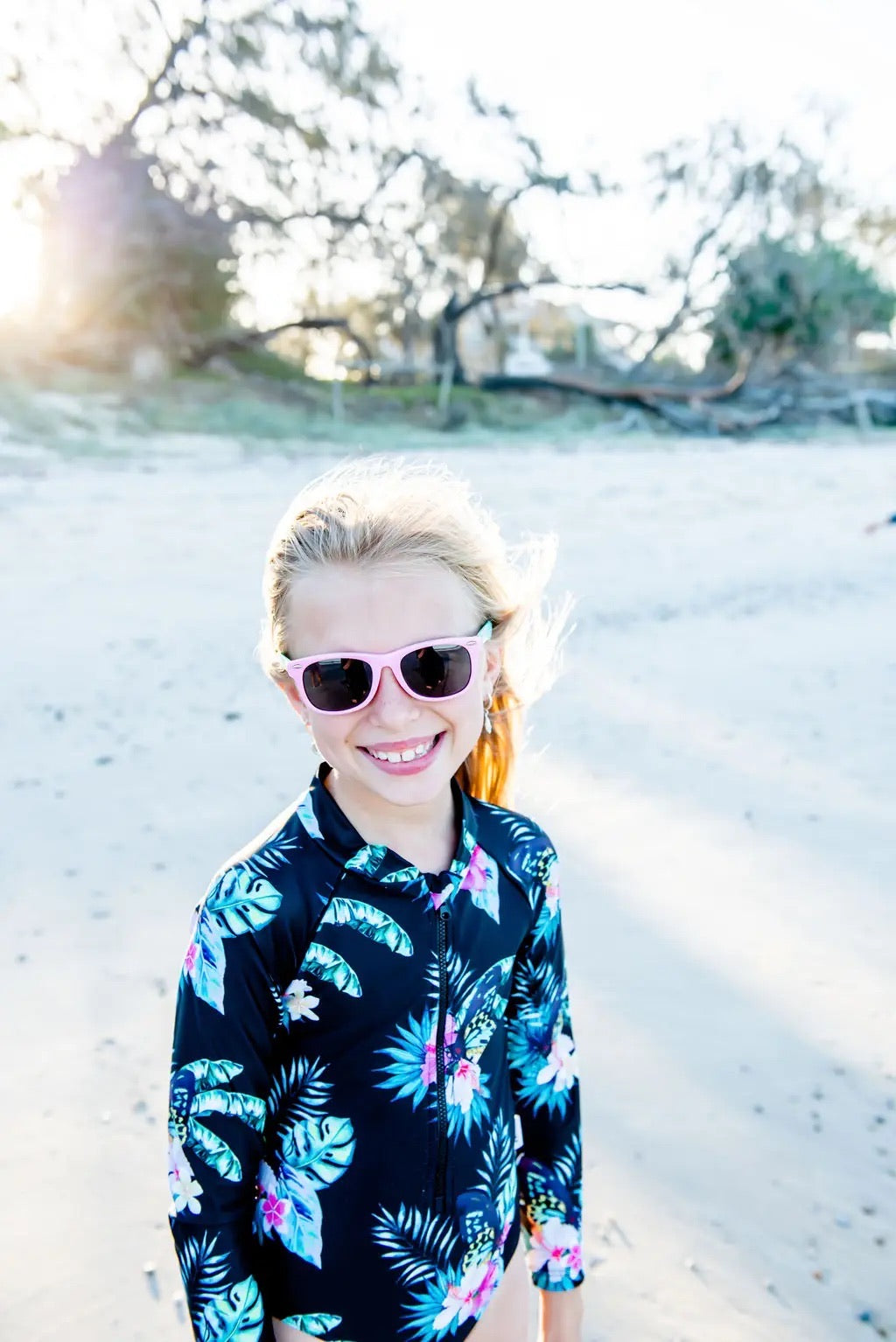 Tribe Tropical - Kids Wayfarer Flexible Polarised Sunglasses - Sunny Bliss - Australia