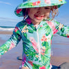 Tribe Tropical - Wide Brim Swim Hat - Gaga Galah - Sunny Bliss - Australia