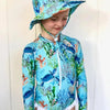 Tribe Tropical - Wide Brim Swim Hat - Lady Elliot - Sunny Bliss - Australia