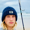 Hobo and Hatch - Arosa - Wool and Mohair Blend Beanie - Navy - Sunny Bliss - Australia