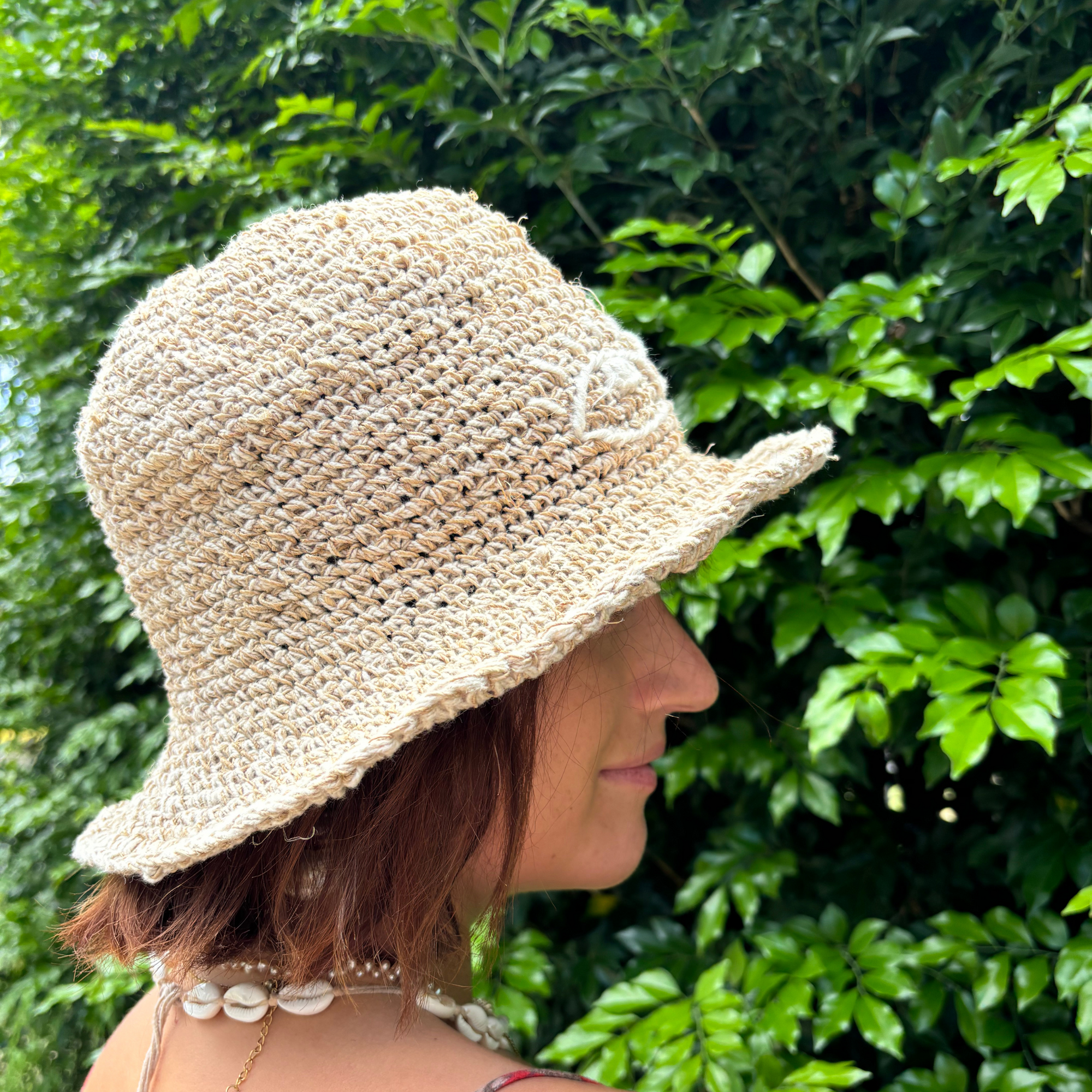 Hobo and Hatch -  Peggie Bucket Hat - Hemp - Eye - Sunny Bliss - Australia