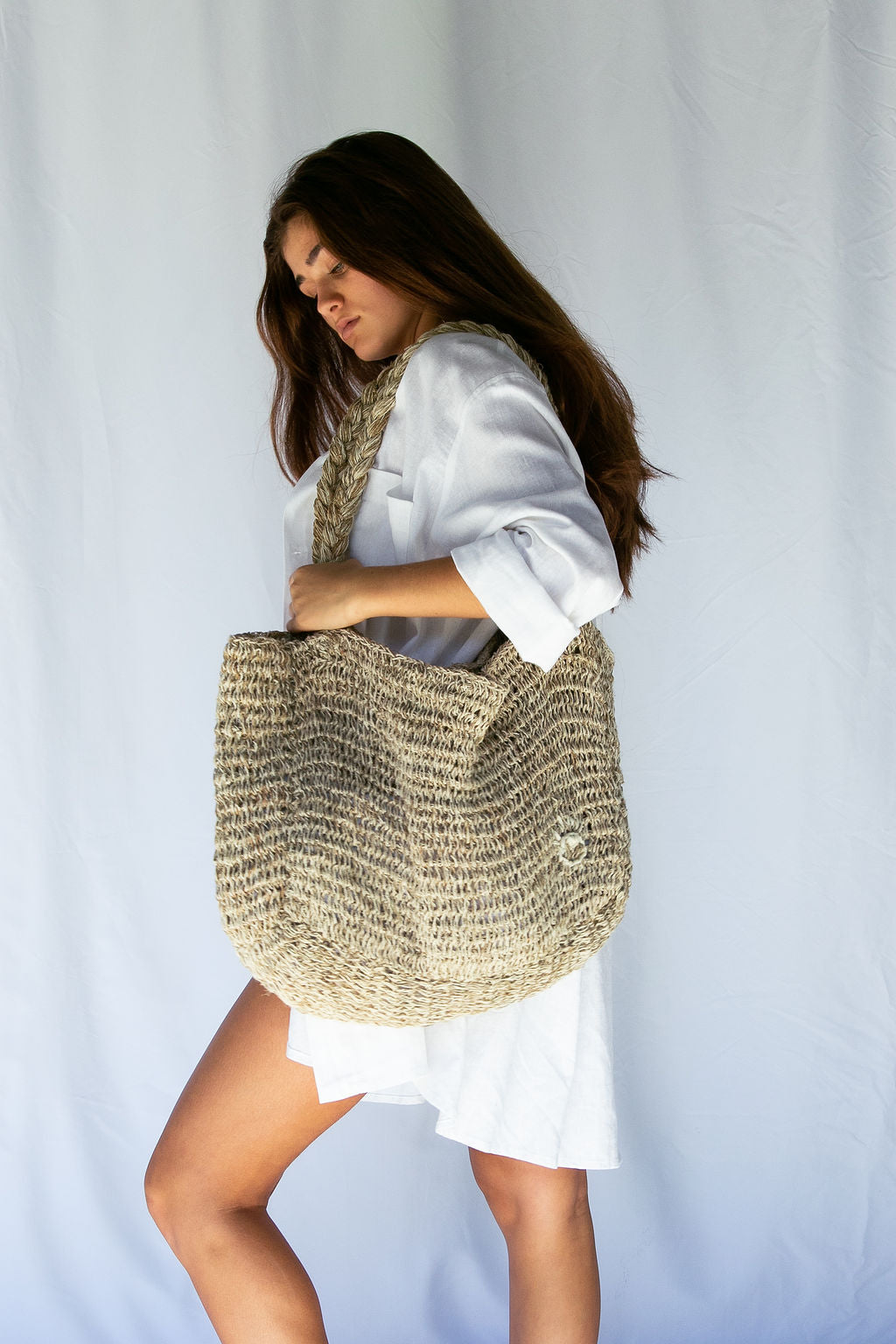 Hobo and Hatch - Elle Grande Tote - Hemp - Eye - Sunny Bliss - Australia