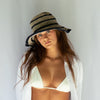 Hobo and Hatch - Polly Short Brim Hat - Hemp - Stripe - Sunny Bliss - Australia