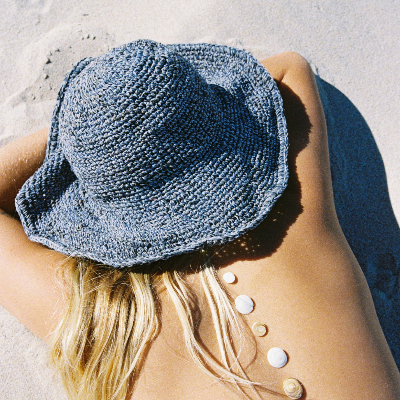 Hobo and Hatch - Polly Short Brim Hemp Hat - Denim - Sunny Bliss - Australia