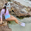 Ocean Flo Lobitos Longsleeve Surf Suit- Pastel Paradise (Boyleg) - Sunny Bliss - Australia