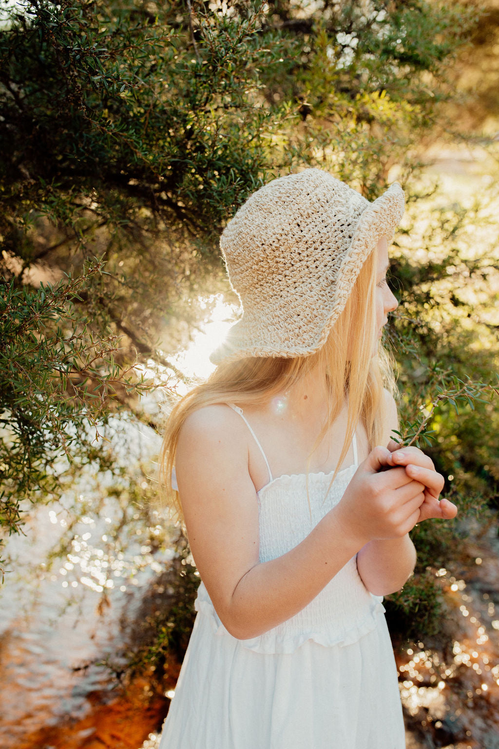 Hobo and Hatch - Kids Polly Hat - Hemp - Eye - Sunny Bliss