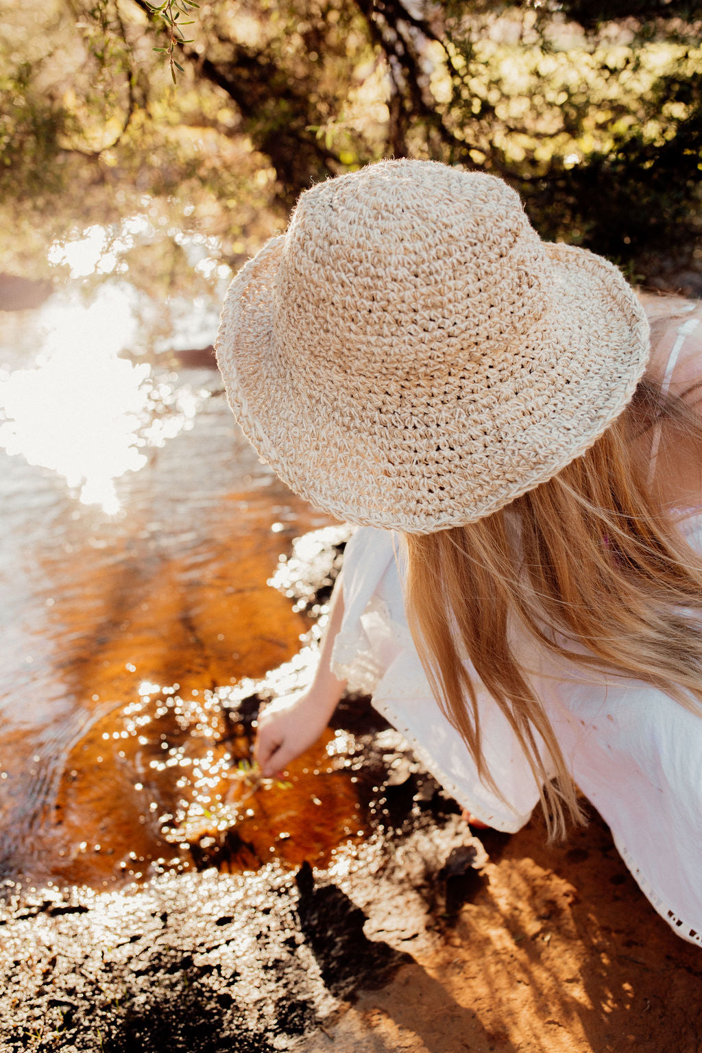 Hobo and Hatch - Kids Polly Hat - Hemp - Eye - Sunny Bliss - Australia