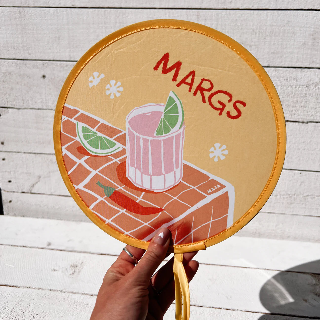 Maja Foldable Hand Fan - Margs - Sunny Bliss - Australia