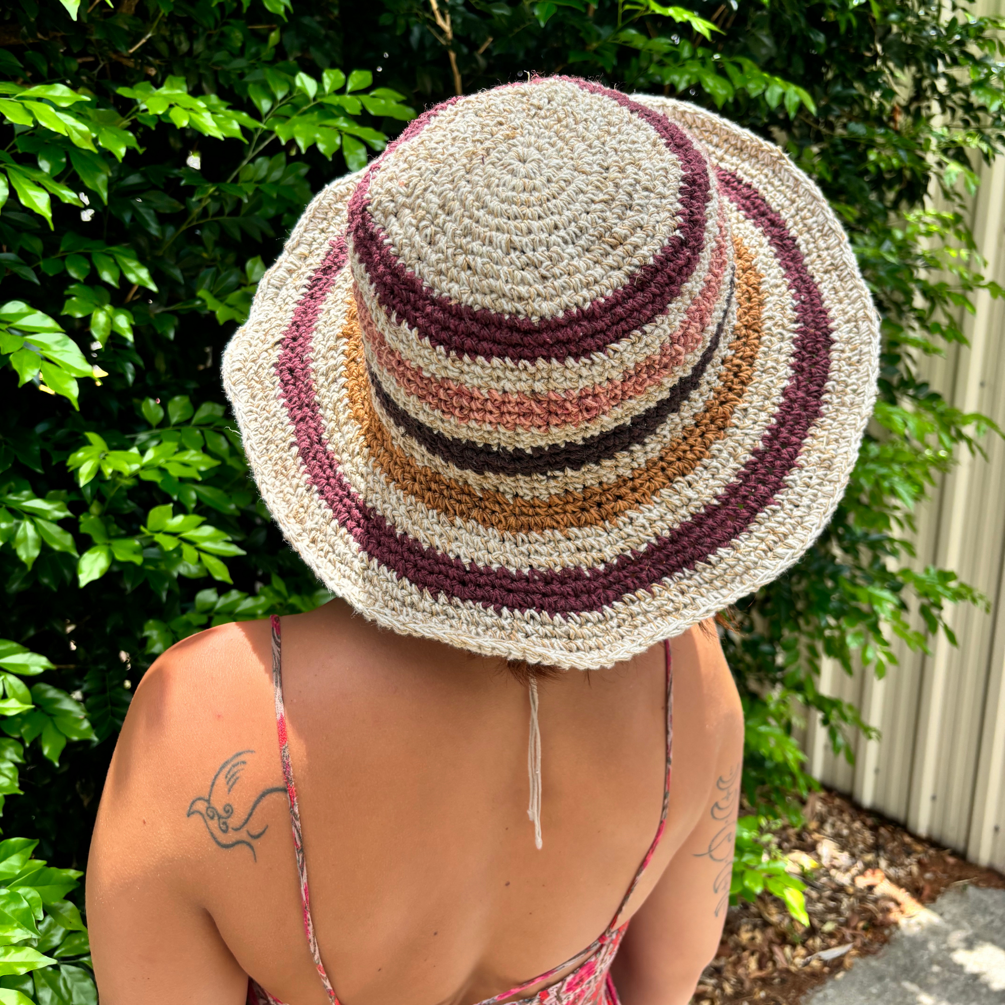 Hobo and Hatch - Polly Short Brim Hemp Hat - Samba - Sunny Bliss - Australia