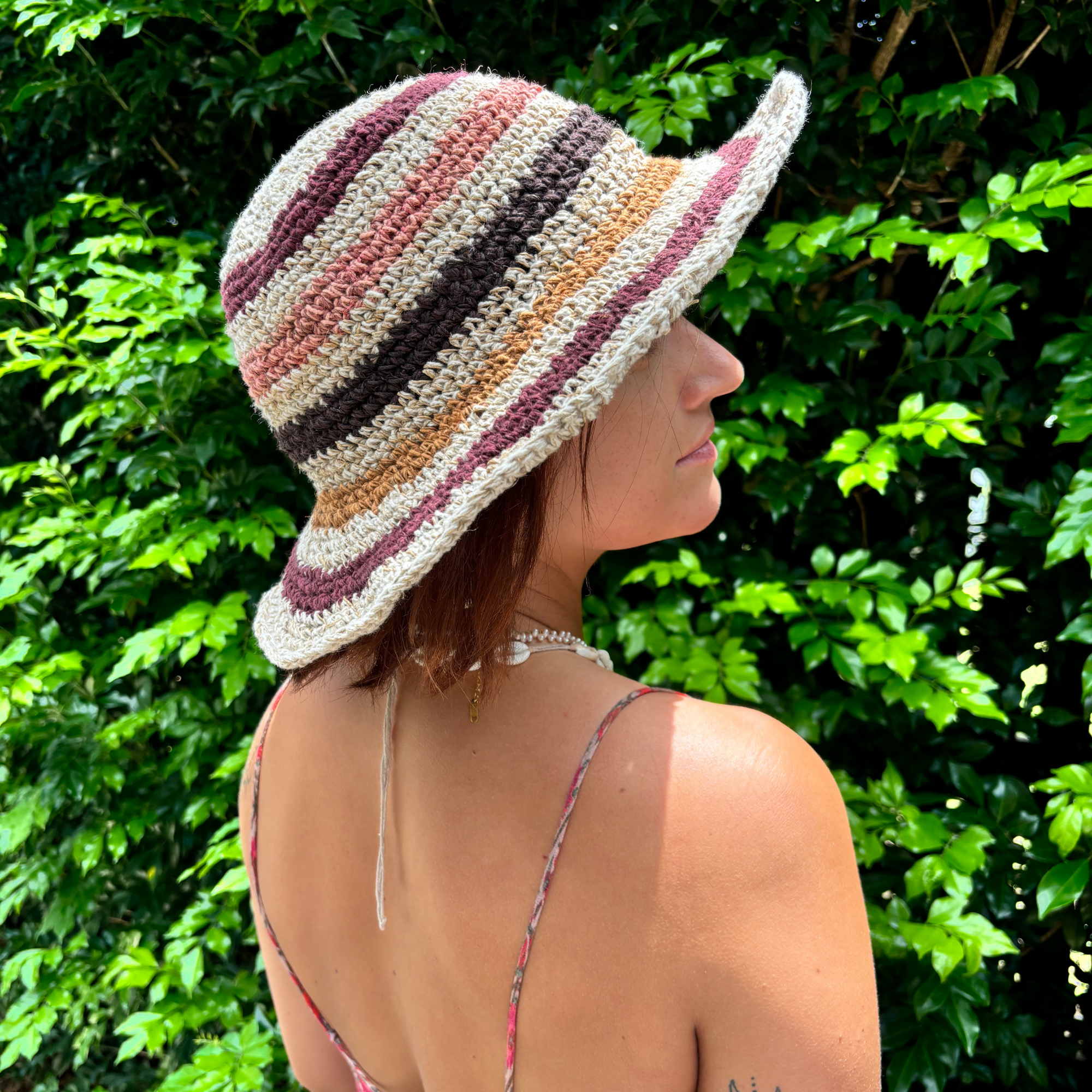 Hobo and Hatch - Polly Short Brim Hemp Hat - Samba - Sunny Bliss - Australia