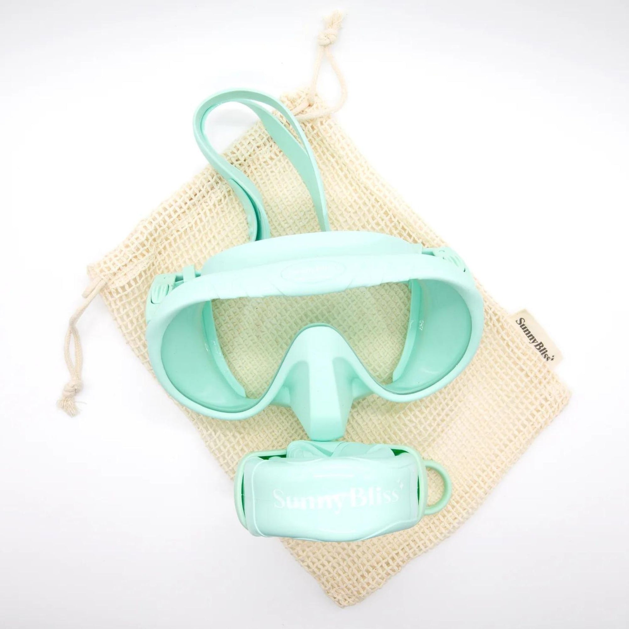 Silicone Snorkel Set - Pastel Mint Green - Sunny Bliss - Australia 