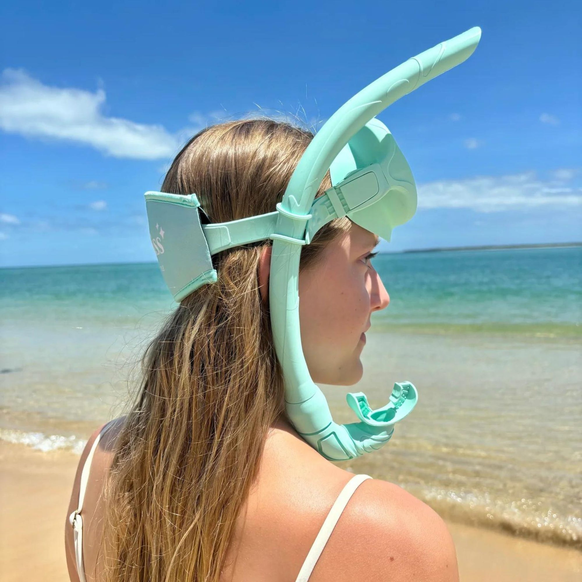 Silicone Snorkel Set - Pastel Mint Green - Sunny Bliss - Australia 