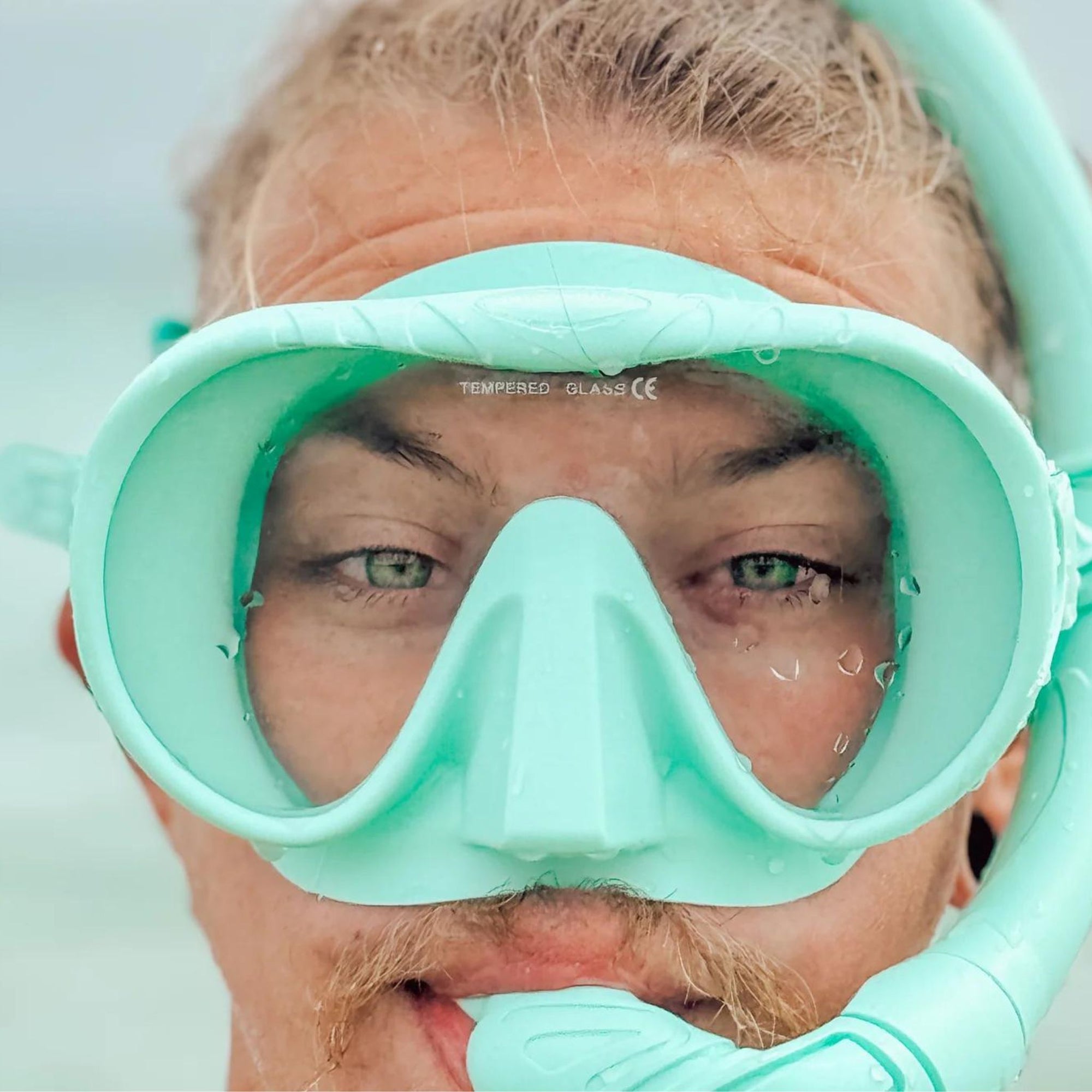 Silicone Snorkel Set - Pastel Mint Green - Sunny Bliss - Australia 