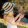 Hobo and Hatch - Kids Polly Hat - Hemp -Stripe - Sunny Bliss - Australia