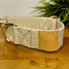 Bobbies Bowwow Natural Hemp Collar - Rose Gold - Sunny Bliss