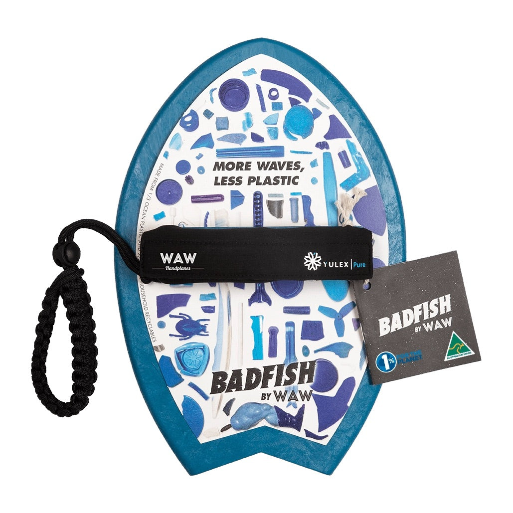 WAW BadFish Body Surfing Handplane - Sky Blue - Sunny Bliss - Australia