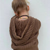 Barefoot and Salty - Wave Check Hooded Knit - Sunny Bliss