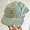 Barefoot and Salty - Corduroy 5 Panel Cap (3 to 7 years) - Sunny Bliss