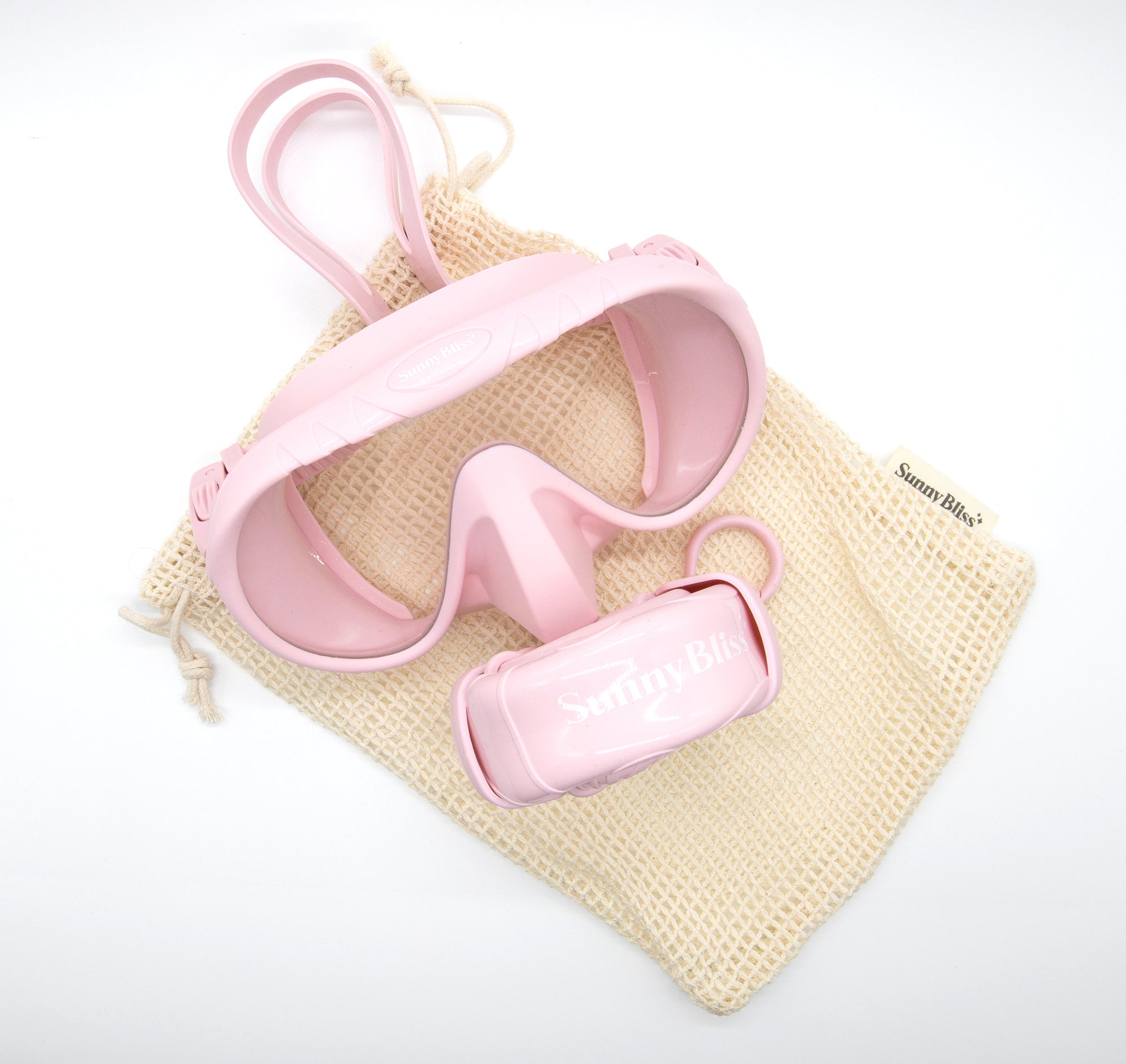 Silicone Pastel Snorkel Set - Pink - Sunny Bliss - Matching Fins Available - Australia