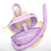 Silicone Pastel Snorkel Set - Lilac Purple - Sunny Bliss - Matching Fins Available - Australia