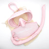 Silicone Pastel Snorkel Set - Pink - Sunny Bliss - Matching Fins Available - Australia